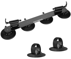 Rockbros XP1002 Suction Cup Roof Rack for 2 Bikes - Juodas