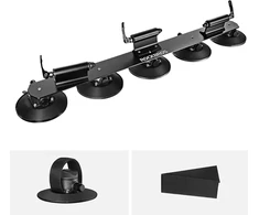 Rockbros XP1003 Suction Cup Roof Rack for 3 Bikes - Juodas