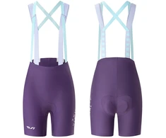 Rockbros YDDK017-1 TVI Women's Cycling Shorts with Bib and Pad Size S - Violetinė