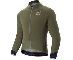 Rockbros YDWT014 Winter Fleece Double Layer Cycling Jacket Size XXL - Žalias