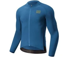 Rockbros YDWT020 Diamond cycling jersey spring/autumn/winter dydis XXXL - mėlynas