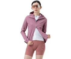 Rockbros YPW079 TVI Women's Cycling Jacket with Hood Size S - Rožinė
