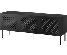 Cama Meble RTV cabinet SIENA 150.5x40x60 juodas matt