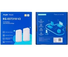 Maršrutizatorius Belaidis Bridge perdavimo įrenginys Ruijie RG-EST310 V2 (5 GHz, Dual-stream 802.11ac, 1KM)