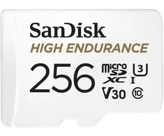 SanDisk High Endurance 256 GB Micro SDXC UHS-I Class 10