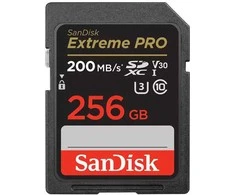 Atminties kortelė SanDisk SDXC 256GB Extreme Pro 200/140 MB/s V30 UHS-I U3