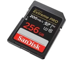 Atminties kortelė SanDisk SDXC 256GB Extreme Pro 200/140 MB/s V30 UHS-I U3