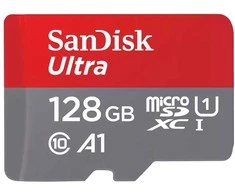 Atminties kortelė SanDisk Ultra Micro SDXC 128GB Android 140MB/s A1 UHS-I + Adapteris