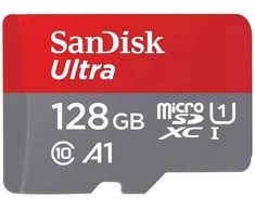 Atminties kortelė SanDisk Ultra Micro SDXC 128GB Android 140MB/s A1 UHS-I + Adapteris