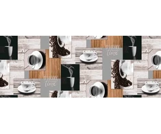 Sanem Tablecloth. oilcloth. ruda/various colours. 100x140 cm