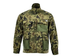 Švarkas Sara Workwear, žalia, medvilnė/poliesteris, M dydis