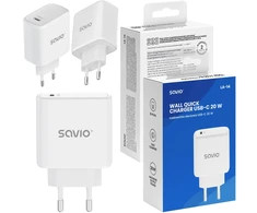SAVIO LA-14 20W sieninis įkroviklis su Power Delivery 3.0