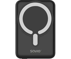 Savio POWERBANK BA-12 10000 mAh, juodas, magnetic