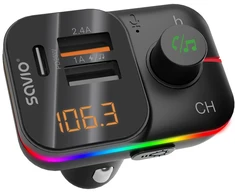 SAVIO TR-18 FM transmitter with Bluetooth and PD charger