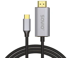 Savio USB cable USB 3.2 Gen 2 (3.1 Gen 2) 2 m USB C USB-C/HDMI