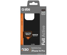 SBS Full Active D3O Apple iPhone 16 Pro – dėklas telefonui juodos spalvos