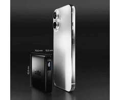 SBS HD 10W 5000mAh USB-C Power Bank with LCD Ekranas - Juodas