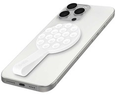 SBS MAG Grippy MagSafe suderinamas laikiklis su siurbtuku ir ausine - Baltas