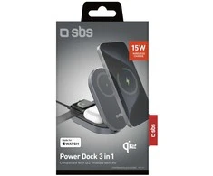 SBS 3 viename sulankstoma belaidė įkrovimo stotelė QI2 MFI - skirta iPhone - Juodas