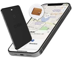 SBS Track My Card itin plonas universalus iOS ir Android lokatorius – Juodas