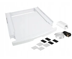Scanpart Skalbimo mašina and dryer stacking kit with drawer and strap, baltas