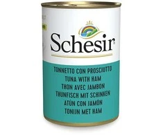 SCHESIR Tunas su kumpiu sultinyje - šlapias kačių ėdalas - 140 g