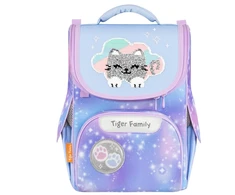 School backpack Tiger Family. violetinė. 31x19x35cm