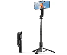 Selfie stick Orico SPV90 aluminum mini tripod Bluetooth 360 degree rotation - juodas