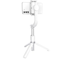 OEM asmenukių lazda su belaidžiu nuotolinio valdymo pultu ir trikoju bei stabilizatoriumi GIMBAL SSTR-L08 baltas