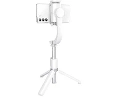 OEM asmenukių lazda su belaidžiu nuotolinio valdymo pultu ir trikoju bei stabilizatoriumi GIMBAL SSTR-L08 baltas