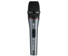 „Sennheiser E865-S“ – superkardioidinis kondensatorinis vokalinis mikrofonas, versija su įjungimo/išjungimo jungikliu