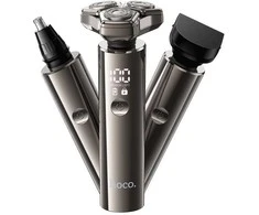 Shaving set 3in1 Hoco HP36 metal pilka