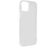 Oem Originalus „iPhone 15 PLUS“ dėklas, blizgus sidabrinis