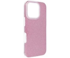 Forcell OEM dėklas, skirtas iPhone 16 PRO, spindinčios rožinės spalvos