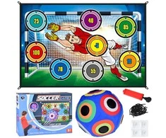 Jokomisiada Shooting Wall Game Set + Light Up Soccer Ball ZA5599