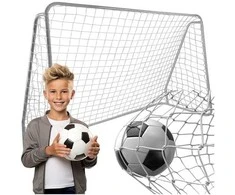 Trizando metalo futbolo vartų tinklelis
