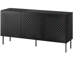 Cama Meble SIENA komoda 150,5x40x75 matinis juodas