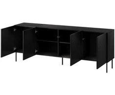 Cama Meble SIENA komoda 200x40x75 matinis juodas