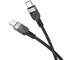 Silicone Cable USB C to USB C Hoco 3A 60W 3 m X109 juodas