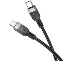 Silicone Cable USB C to USB C Hoco 3A 60W 3 m X109 juodas