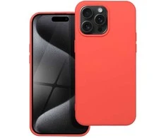 OEM dėklas, skirtas iPhone 15 PRO MAX silikoniniam persikų spalvos