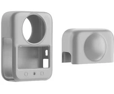 Silikoninis dangtelis su objektyvu PULUZ DJI Osmo 360 (pilka)