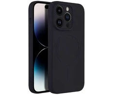 Oem Dėklas Silicone Mag Cover (MagSafe) skirtas iPhone 14 Pro juodas