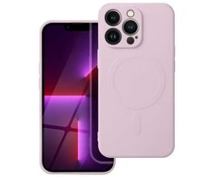 OEM dėklas, skirtas „iPhone 13 PRO“ silikoniniam „Mag“ dėklui, suderinamas su „MagSafe“ (apsauga nuo kameros), rožinis
