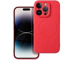 Oem Dėklas Silicone Mag Cover (MagSafe) skirtas iPhone 14 Pro raudonas