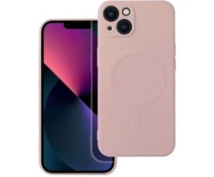 OEM dėklas, skirtas „iPhone 13“ silikoniniam „Mag“ dėklui, suderinamas su „MagSafe“ (apsauga nuo kameros), rožinis