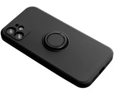 Dėklas Oem Case for iPhone 15 PRO Silicone Ring juodas