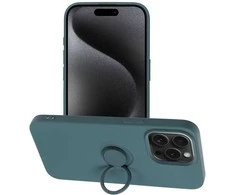 OEM dėklas iPhone 15 PRO MAX silikoniniam žiedui žalias