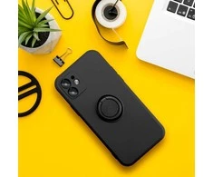 Dėklas Oem Case for iPhone 16 PLUS Silicone Ring juodas