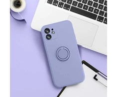 Dėklas Oem Case for iPhone 16 Silicone Ring violetinė